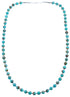 Southwest Kingman Turquoise 20" Bead Necklace KX121106